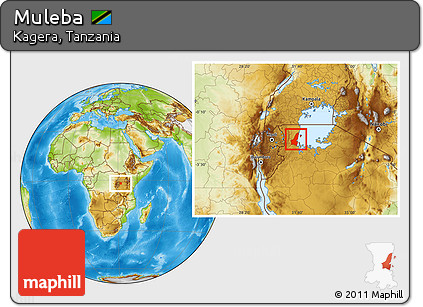 Physical Location Map of Muleba