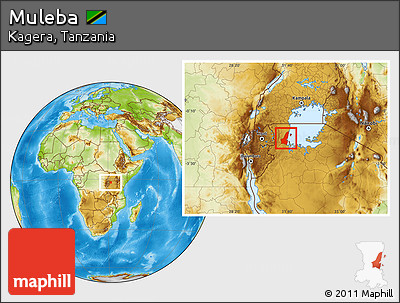 Physical Location Map of Muleba