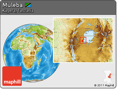 Physical Location Map of Muleba