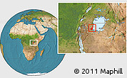 Satellite Location Map of Muleba