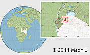 Savanna Style Location Map of Muleba, highlighted country