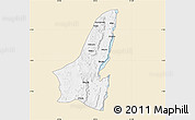 Classic Style Map of Muleba, single color outside