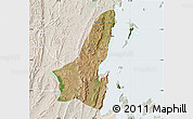 Satellite Map of Muleba, lighten