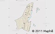 Shaded Relief Map of Muleba, cropped outside