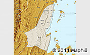Shaded Relief Map of Muleba, physical outside