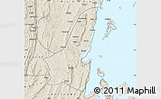 Shaded Relief Map of Muleba