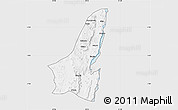Silver Style Map of Muleba, single color outside