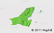Political Panoramic Map of Muleba, cropped outside