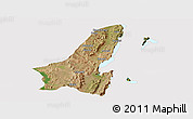 Satellite Panoramic Map of Muleba, cropped outside