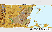 Satellite Panoramic Map of Muleba, physical outside