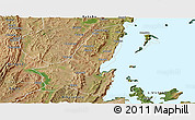 Satellite Panoramic Map of Muleba