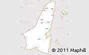 Classic Style Simple Map of Muleba, cropped outside