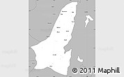 Gray Simple Map of Muleba
