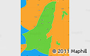 Political Simple Map of Muleba