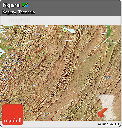 Satellite 3D Map of Ngara