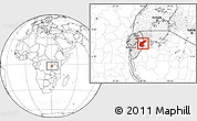 Blank Location Map of Ngara, highlighted parent region
