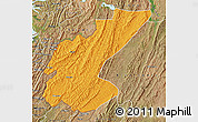 Political Map of Ngara, satellite outside