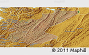 Satellite Panoramic Map of Ngara, physical outside