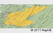 Savanna Style Panoramic Map of Ngara