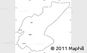 Blank Simple Map of Ngara, cropped outside