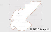 Classic Style Simple Map of Ngara, cropped outside