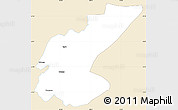 Classic Style Simple Map of Ngara, single color outside