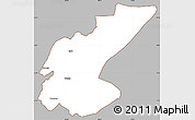 Gray Simple Map of Ngara, cropped outside