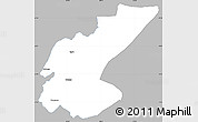 Gray Simple Map of Ngara, single color outside