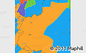 Political Simple Map of Ngara