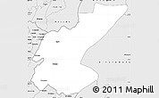 Silver Style Simple Map of Ngara