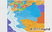 Political Shades Panoramic Map of Kigoma