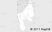 Silver Style Simple Map of Kigoma