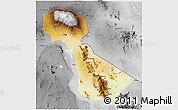 Physical 3D Map of Kilimanjaro, desaturated