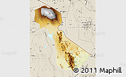 Physical Map of Kilimanjaro, shaded relief outside