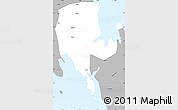 Gray Simple Map of Zansibar Central