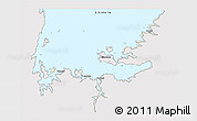 Shaded Relief 3D Map of L. Victoria, single color outside