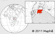 Blank Location Map of L. Victoria, highlighted country