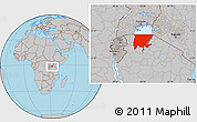 Gray Location Map of L. Victoria