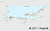 Satellite Panoramic Map of L. Victoria, single color outside