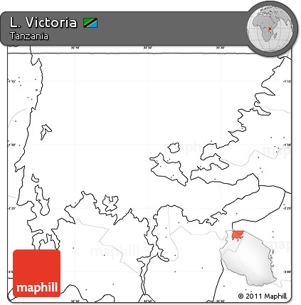 Blank Simple Map of L. Victoria, no labels