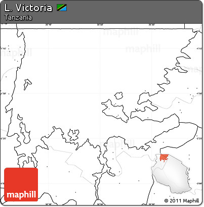 Blank Simple Map of L. Victoria, no labels