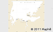 Classic Style Simple Map of L. Victoria, single color outside