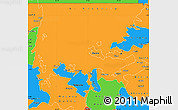 Political Simple Map of L. Victoria