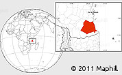 Blank Location Map of Lindi