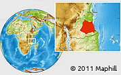 Physical Location Map of Lindi