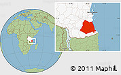 Savanna Style Location Map of Lindi, highlighted country