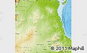 Physical Map of Lindi