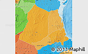 Political Shades Map of Lindi