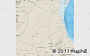 Shaded Relief Map of Lindi