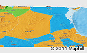Political Panoramic Map of Lindi